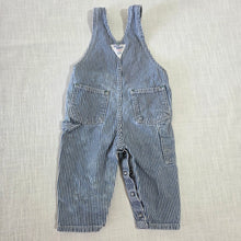 Load image into Gallery viewer, Vintage 90s Oshkosh Engineer Striped Overalls 9-12 months
