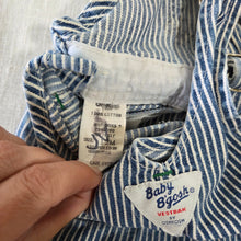 Load image into Gallery viewer, Vintage 90s Oshkosh Engineer Striped Overalls 9-12 months
