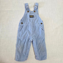 Load image into Gallery viewer, Vintage 90s Oshkosh Blue Cord Overalls 9-12 months
