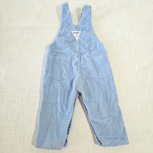 Load image into Gallery viewer, Vintage 90s Oshkosh Blue Cord Overalls 9-12 months
