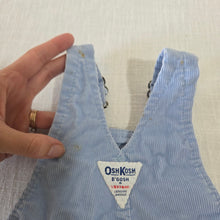 Load image into Gallery viewer, Vintage 90s Oshkosh Blue Cord Overalls 9-12 months
