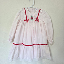 Load image into Gallery viewer, Vintage Polly Flinders Christmas Smocked Dress 3t/4t
