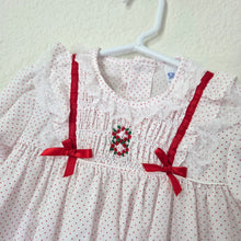 Load image into Gallery viewer, Vintage Polly Flinders Christmas Smocked Dress 3t/4t
