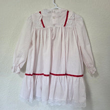 Load image into Gallery viewer, Vintage Polly Flinders Christmas Smocked Dress 3t/4t

