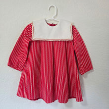 Load image into Gallery viewer, Vintage Red Dotted Short Dress 2t
