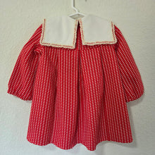 Load image into Gallery viewer, Vintage Red Dotted Short Dress 2t
