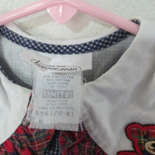 Load image into Gallery viewer, Vintage Bear Plaid Dress 4t/5t
