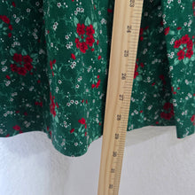Load image into Gallery viewer, Vintage Polly Flinders Smocked Poinsettia Dress kids 8
