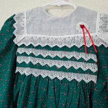 Load image into Gallery viewer, Vintage Polly Flinders Christmas Floral Dress 5t/6
