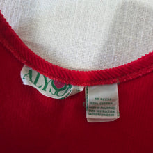 Load image into Gallery viewer, Vintage Snow Bunny Red Dress 18-24 months
