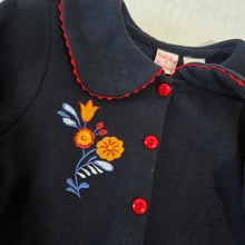 Load image into Gallery viewer, Vintage Navy Floral Dress 3t/4t
