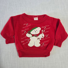Load image into Gallery viewer, Vintage Christmas Bear Sweater 3-6 months
