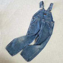 Load image into Gallery viewer, Vintage Oshkosh Denim Overalls kids 7
