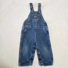 Load image into Gallery viewer, Vintage 80s Oshkosh Denim Overalls 18 months
