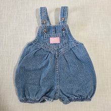 Load image into Gallery viewer, Vintage 90s Oshkosh Denim Bubble Shortalls 3-6 months
