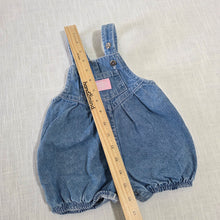 Load image into Gallery viewer, Vintage 90s Oshkosh Denim Bubble Shortalls 3-6 months
