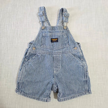Load image into Gallery viewer, Vintage Oshkosh Engineer Striped Shortalls 12 months
