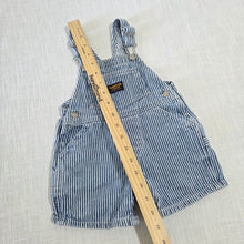 Load image into Gallery viewer, Vintage Oshkosh Engineer Striped Shortalls 12 months
