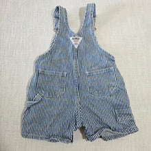 Load image into Gallery viewer, Vintage Oshkosh Engineer Striped Shortalls 12 months
