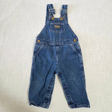 Load image into Gallery viewer, Vintage 80s Oshkosh Denim Overalls 18 months
