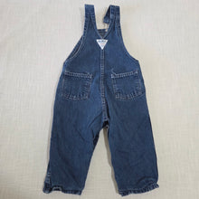 Load image into Gallery viewer, Vintage 80s Oshkosh Denim Overalls 18 months
