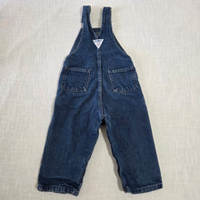 Load image into Gallery viewer, Vintage 80s Oshkosh Denim Overalls 2t

