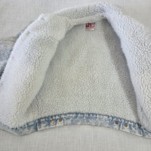 Load image into Gallery viewer, Vintage Levi's Sherpa Acid Jean Coat kids 8/10
