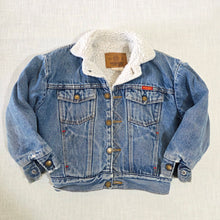 Load image into Gallery viewer, Vintage Wrangler Sherpa Jean Jacket 5t/6
