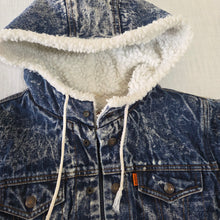 Load image into Gallery viewer, Vintage Levi's Jean Sherpa Hooded Coat kids 7
