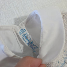 Load image into Gallery viewer, Vintage Smocked White/Blue Dress 3-6 months
