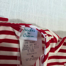 Load image into Gallery viewer, Vintage Striped Red/Navy Dress 4t
