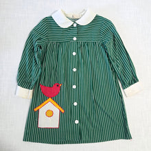 Load image into Gallery viewer, Vintage 70s Birdhouse Striped Dress 5t/6
