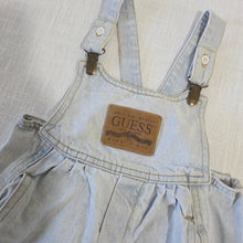 Load image into Gallery viewer, Vintage Guess Leather Patch Denim Overalls 18-24 months
