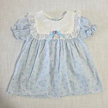 Load image into Gallery viewer, Vintage Blue Floral Dress 6 months
