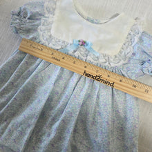 Load image into Gallery viewer, Vintage Blue Floral Dress 6 months
