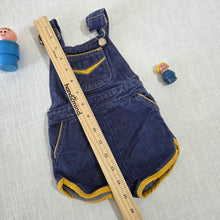 Load image into Gallery viewer, Vintage Sporty Denim Shortalls 3-6 months
