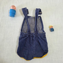 Load image into Gallery viewer, Vintage Sporty Denim Shortalls 3-6 months
