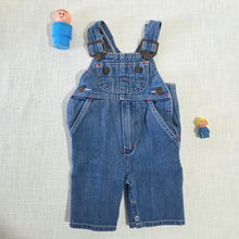 Load image into Gallery viewer, Vintage 70s Denim Overalls 3 months
