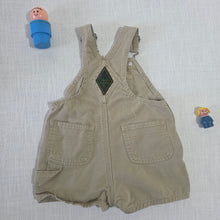 Load image into Gallery viewer, Vintage Gap Tan Shortalls 3-6 months
