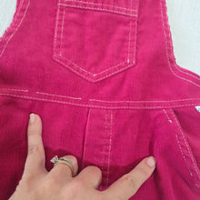 Load image into Gallery viewer, Vintage Dark Red Cord Overalls kids 6
