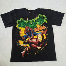 Load image into Gallery viewer, Older Marvel Heroes Tee kids 10/12

