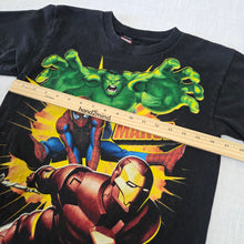 Load image into Gallery viewer, Older Marvel Heroes Tee kids 10/12
