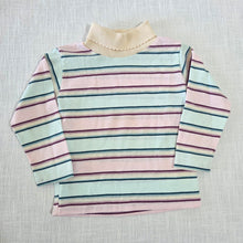 Load image into Gallery viewer, Vintage Healthtex Girly Striped Turtleneck 2t

