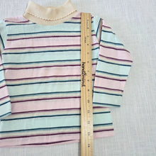 Load image into Gallery viewer, Vintage Healthtex Girly Striped Turtleneck 2t
