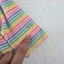 Load image into Gallery viewer, Vintage Girly Rainbow Striped Long Sleeve 9 months
