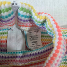 Load image into Gallery viewer, Vintage Girly Rainbow Striped Long Sleeve 9 months
