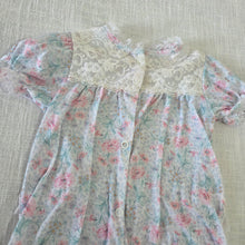 Load image into Gallery viewer, Vintage Floral Ruffle Bum PJs 6-9 months
