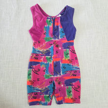 Load image into Gallery viewer, Vintage Scribble Romper 5t/6
