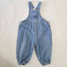 Load image into Gallery viewer, Vintage Tiny Toys Denim Bubble Overalls 18 months
