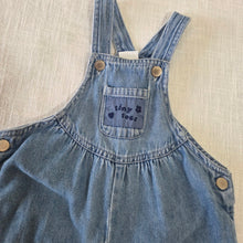 Load image into Gallery viewer, Vintage Tiny Toys Denim Bubble Overalls 18 months
